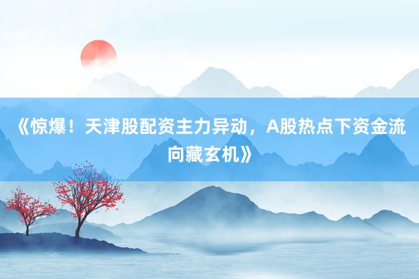 《惊爆！天津股配资主力异动，A股热点下资金流向藏玄机》