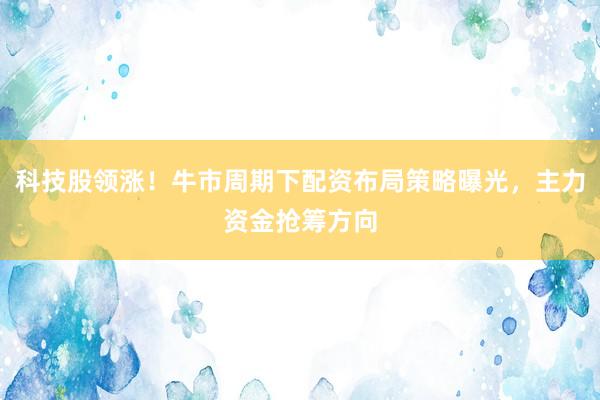 科技股领涨！牛市周期下配资布局策略曝光，主力资金抢筹方向
