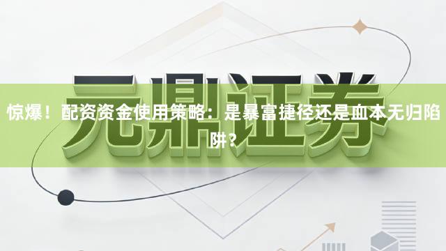 惊爆！配资资金使用策略：是暴富捷径还是血本无归陷阱？
