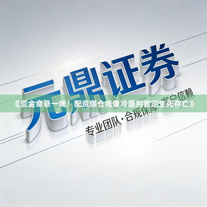 《资金命悬一线！配资爆仓线像冷面判官定生死存亡》