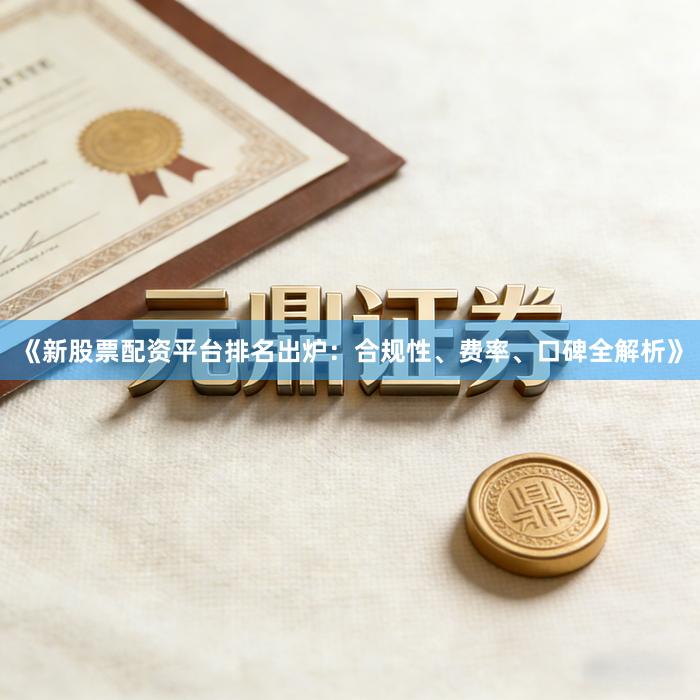 《新股票配资平台排名出炉：合规性、费率、口碑全解析》