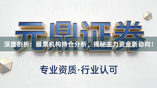 深度剖析：股票机构持仓分析，揭秘主力资金新动向！