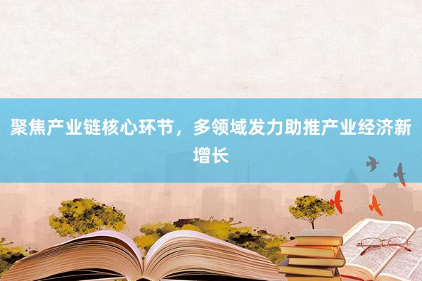 聚焦产业链核心环节，多领域发力助推产业经济新增长
