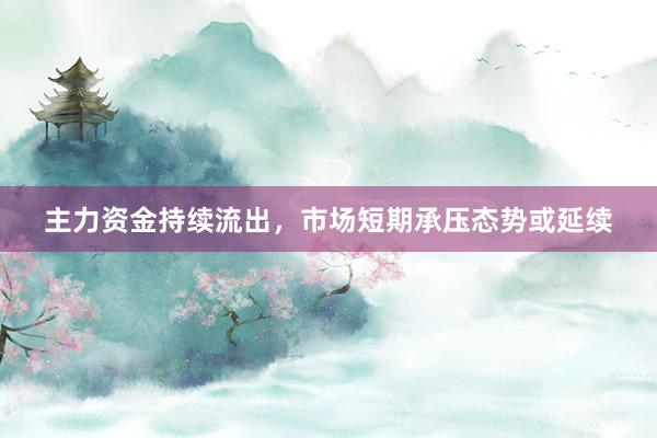 主力资金持续流出，市场短期承压态势或延续