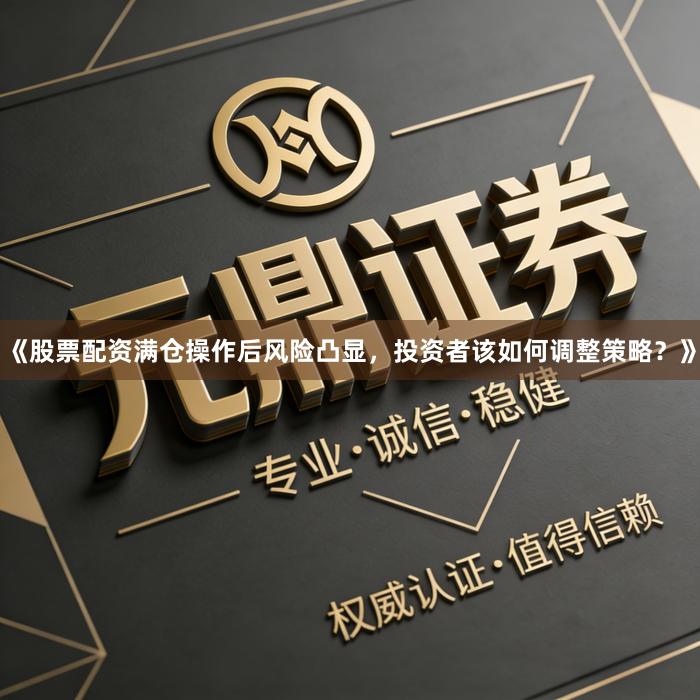 《股票配资满仓操作后风险凸显，投资者该如何调整策略？》